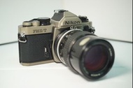 Nikon FM2/T Titanium｜測光準｜seals 無粉化｜連 Nikkor 135mm f/3.5 套裝（FM2/T、Titanium、鈦、Nikon FM2、菲林相機、機械快門）