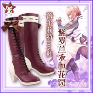 Sam Japan Anime Violet Evergarden Cosplay Violet Evergarden Shoes Wig Set Women Costume Dress Hallow