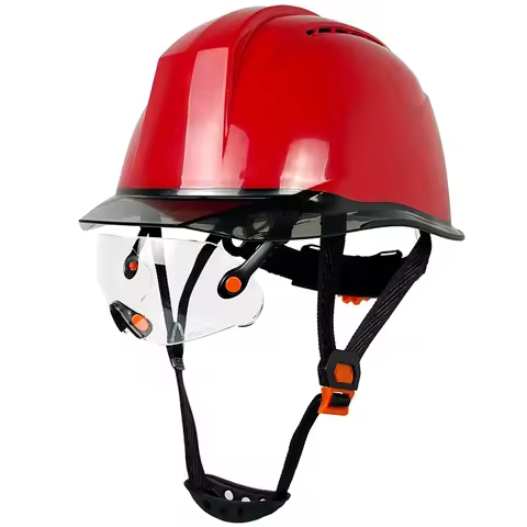 Industrial High Quality Work Safety Helmet With Goggles For Engineer Construction CE EN397 Hard Hat 