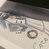 vintage CHANEL 古董香奈兒925 silver純銀極簡流線型戒指 戒圍10 內圈圍5.5cm