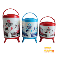 Drink jar alumunium 6 8 10 Liter Global Eagle Roma Dispenser air minum