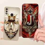For Tecno Camon 11 Casing CF7 CF7k Fashion Initial Letters Soft Silicone Lens Protective Cover For T