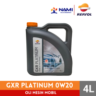 *REPSOL GXR PLATINUM 0W20 (4L)* Oli Mesin Mobil Bensin 4w Full Synthetis - Original