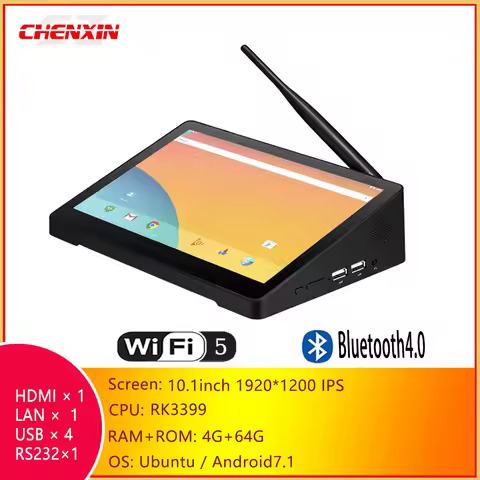10.1inch 1920*1280 H108A Mini PC 4G 64G PIPO X10R Industrail Touch Tablet Android 7.1 Ubuntu Linux B