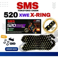 520KRO 520XER 520XWE SMS 520 CHAIN XRING CHAIN RACING ORING YAMAHA HONDA MODENAS SUZUKI KAWASAKI RK 