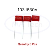 103J630V CBB22 10nF 630V Polyester Film 0.01uF 630V CBB22 Polypropylene 103j630 1 Set There Are 3 Pi