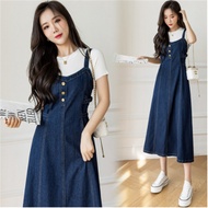 Denim dress Plus Size denim dress Women Hepburn Style Niche Design Women Spring Autumn Women's Sling