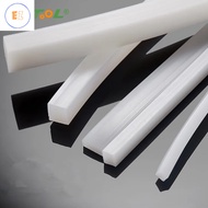 EZ 4x4mm - 12x12mm High Temperature Resistant Solid Silicone Rubber Sealing Strip Weatherstrip