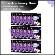 Charmee Sanitary Napkin All-Night Long 10's x 18 packs (180 pcs) 1 CASE