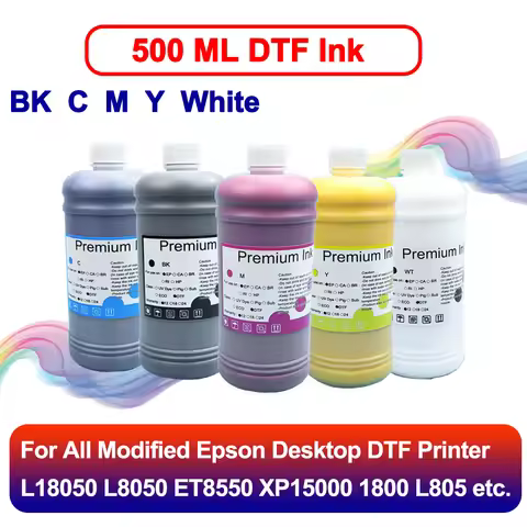 DTF Ink 500ML For Epson L18050 L8050 ET8550 XP15000 XP-15000 1800 L805 Modified Epson Desktop DTF Pr