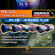 Xpower Revo Titanium Exhaust Muffler Straight Flow Sflow S Flow X Power Vios Bezza Myvi City 2inch R