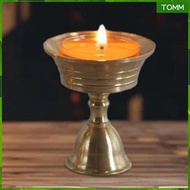 [Wishshopehhh] Ghee Lamp Butter Holder Candelabra Buddhist Altar Supplies Auspicious Oil Lamp