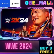（Buy 3 Free 1） WWE 2K24 ( PS4 & PS5 ) Digital Download
