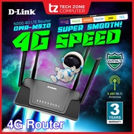 D-Link 4G LTE Sim Card N300 Wireless Router 4 external antenna support all telco band DWR-M930 dlink