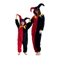 MERAH JOKER CLOWN CLOWN CLOWN PAJAMA COSTUME HALLOWEEN PARTY BLACK RED Cosplay Costume Adult Costume