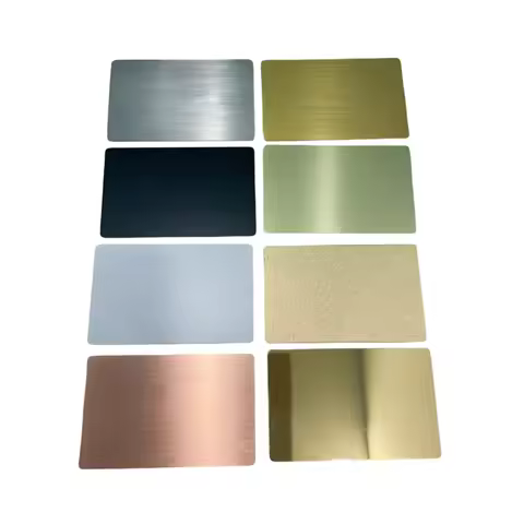 Metal Business Cards Blank Custom Color Size Thickness 3.5 X 2.5 Stainless Steel Blank Card Metal Tr