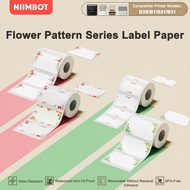 NIIMBOT B21/B1/B3S Flower and Grass Series Thermal Label Paper - Waterproof and scratch-proof
