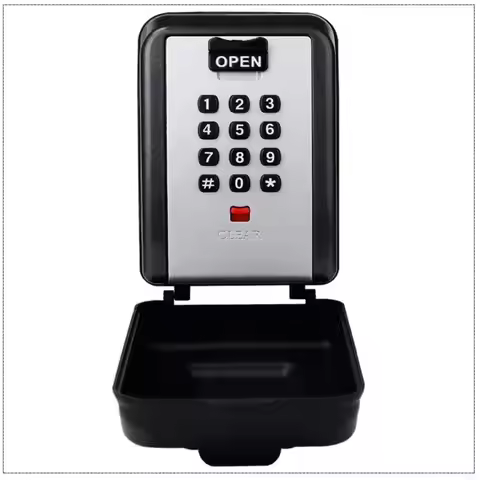 G8DF Key Lock Box Outside Key Safe Box Wall Mount 12 Digit Combination Lock Box