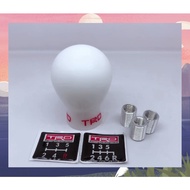 TRD 5/6 Speed Auto Gear Shift Knob Black/White Car Manual Transmission (MT)