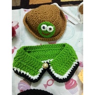 Cute bib and hat for cat