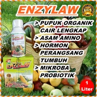 Enzylaw 1 Liter Pupuk Organik Cair Asam Amino Hormon Tanaman Buah Sayur Bunga Hias POC