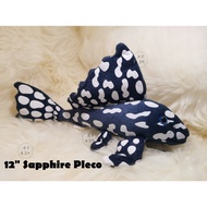 Sapphire Pleco - Original Green Pleco Plush (US Brand) Aquarium Collectibles (12 inch, 30cm)