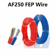 AF250 FEP Wire  26/25/24/22/20/18/17/15/13AWG High Temperature DIY FEP Electronic Signal Copper Cabl
