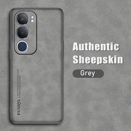 Jingsanc Ốp da cho Vivo y19s/Vivo y19s Pro trường hợp sang trọng da cừu mềm silicon Ốp điện thoại TP