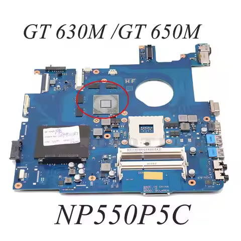 BA41-01898A BA41-01900A Mainboard For Samsung NP550 NP550P5C Laptop Motherboard With GT650M 2G GPU D