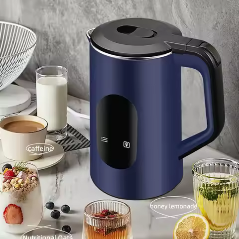 2.2L Stainless Steel Electric Digital Display Thermal Water Kettle Auto-Shutoff Boil Water Pot 1500W