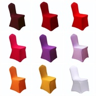 12 Colours Dining Chair Covers Spandex Slip Cover Stretch Modern Wedding Banquet Chair Cover Party Seat Kitchen Covers Outdoor