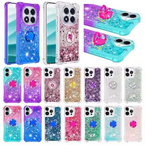 Liquid Quicksand Phone Case For Xiaomi 14T Poco C75 C65 X6 Redmi Note 14 13 Pro Plus 14C 14R 13C A4 