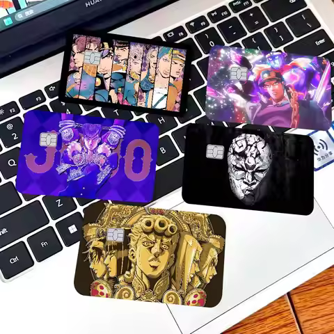 Classic Anime J-Jojo B-Bizarre A-Adventure Credit Card Skin Stickers No Adhesive Residue Water Proof