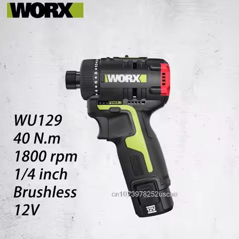 WORX 12V Brushless Driver Electromechanical Drill WU129 Lithium Battery Screwdriver Multifunctional 