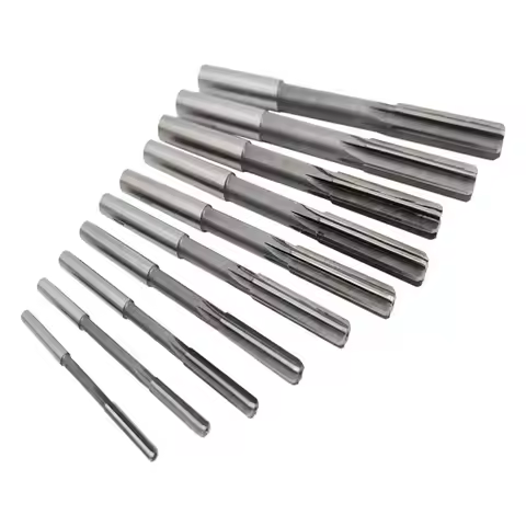 Happy New- HSS Machine Reamer H8 Straight Shanks Chucking Reamer Milling Reamers Set 3/4/5/6/7/8/9/1