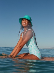 ROXY ชุดว่ายน้ำ วันพีซ Womens Surf Saavy Boyleg One-Piece Swimsuit 234 ERJX103605-BFK7
