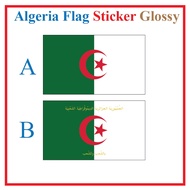 Algeria Flag Sticker Rectangle Postcard / Stiker Pelekat Poskad Bendera Algeria