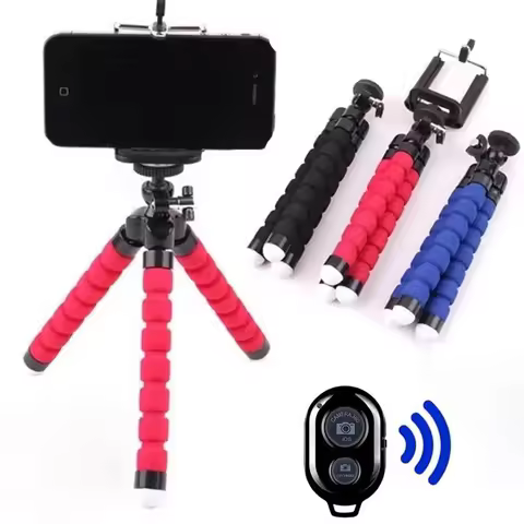 Universal Mobile Phone Octopus Tripods Monopod Action Camera Stand Phone Webcam Holder Clip Smart Ph