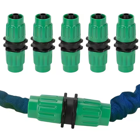 5pcs Expandable Garden Hose Repair Kit Multi Function Fitting Repair Hose Connector Garden Watering 