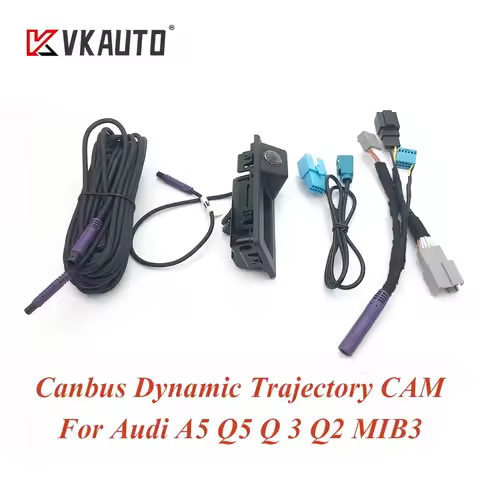 VKAUTO CanBus Rear View Camera Reversing Dynamic Trajectory Camera For NEW Audi A7 Q3 Q2 Q5 2021~ MI