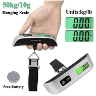 50kg/110Ib Digital LCD Electronic Luggage Scale Portable Hanging Weight Scales Timbang Beg Penimbang