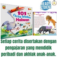 101 Cerita Teladan Haiwan - Buku Cerita Kanak-Kanak Berfokus Suku Kata (Edisi Grafik Menarik & Penga