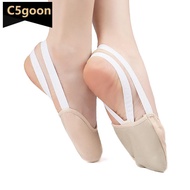 C5GOON Rhythmic Gymnastics Shoes Soft Half Socks Ballroom Art Gym Socks Accessories Elastic Ballet D
