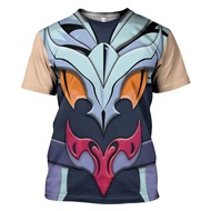 Bandai | Popular Cosplay Pegasus Armor Saint Seiya 3D Print T-shirts Men Women Short Sleeve O-Neck t