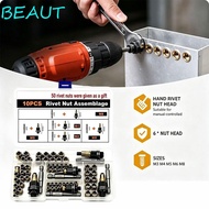 BEAUT 60/70 PCS Rivet Nut Tool, Threaded Carbon Steel Rivnut Kit, Professional Tool Rustproof Manual