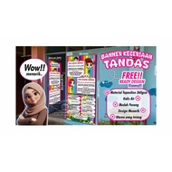 BANNER DOA MASUK / KELUAR TANDAS & DOA MAKAN