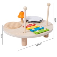 Multi-function Baby Music Table Toys Wooden Musical Instrument Toys for Kids 2 To 4 Years Old Montes