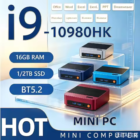 High Performance Mini PC Core i9-10980HK, 16GB RAM, 1TB/2TB SSD, Portable Gaming Desktop, WiFi6 BT5.