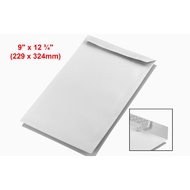 Envelope White 9" x 12 ¾" (229 x 324mm) A4 Envelope Peel & Seal (Sampul Surat)