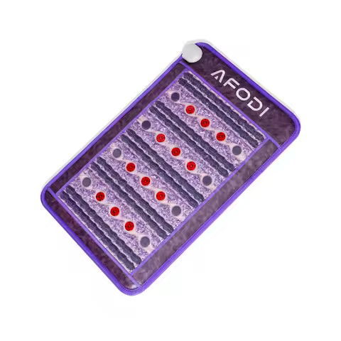AFODI Photon Amethyst Tourmaline Bian-stones Electric Heating Mattress Relax Pain Relief Negative Io